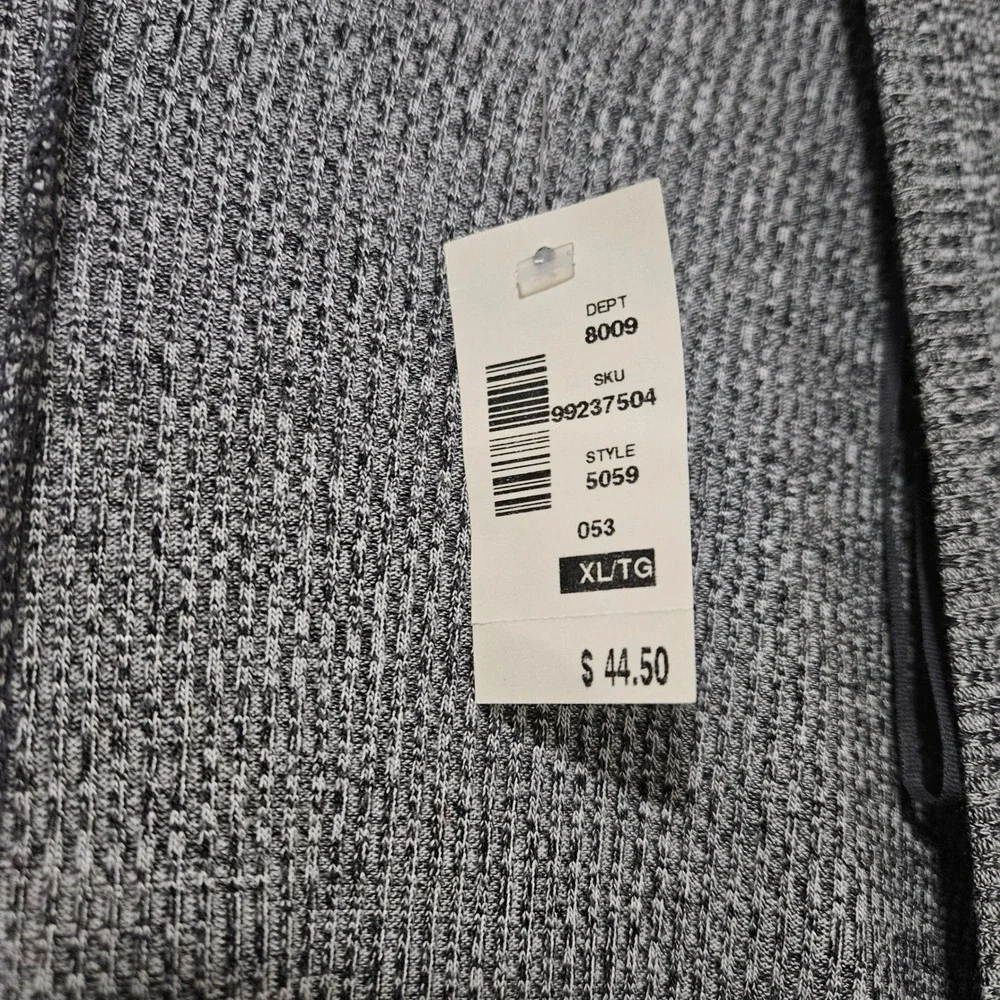 Aeropostale Womens XL Grey Marl Open Front Ribbed Knit Cardigan Sweater NWT 5059